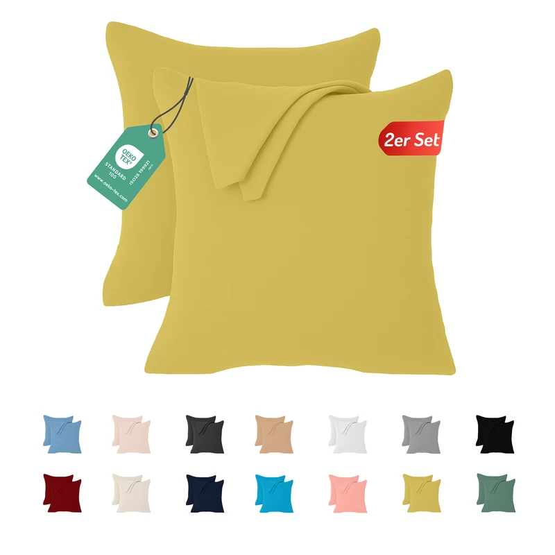 Livessa Gelb Kissenbezug (2er Set)