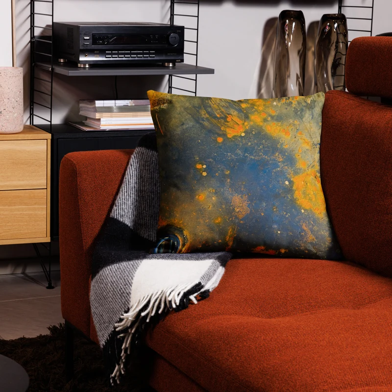 Premium Sofa Kissen Rost