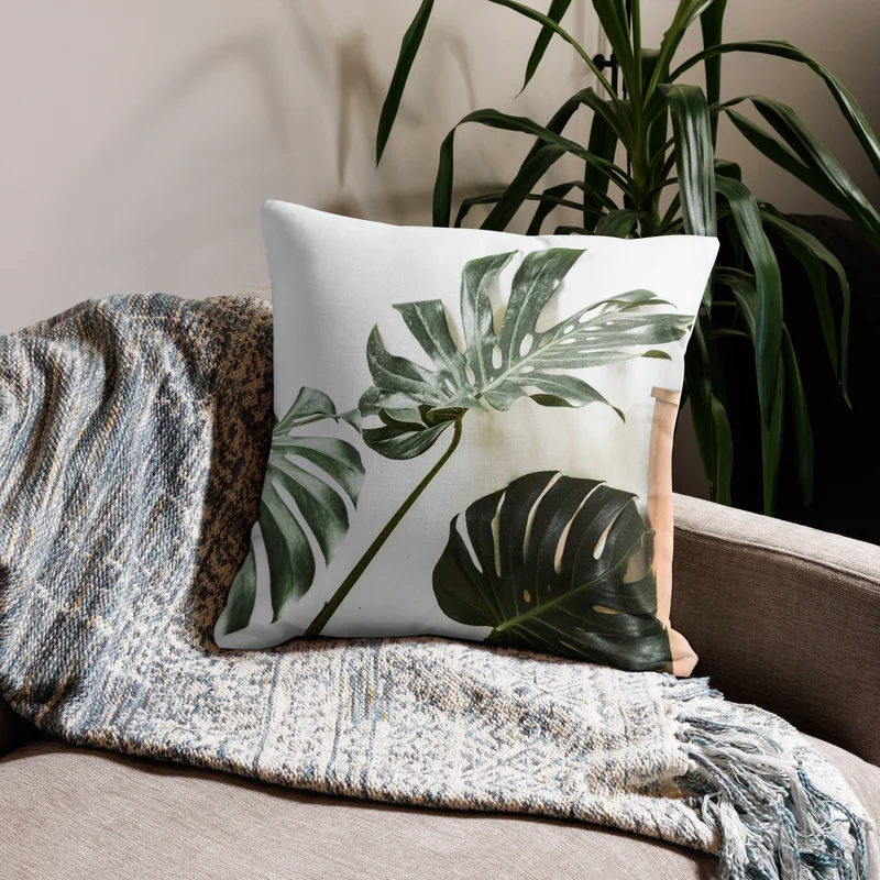 Premium Sofa Kissen Palme