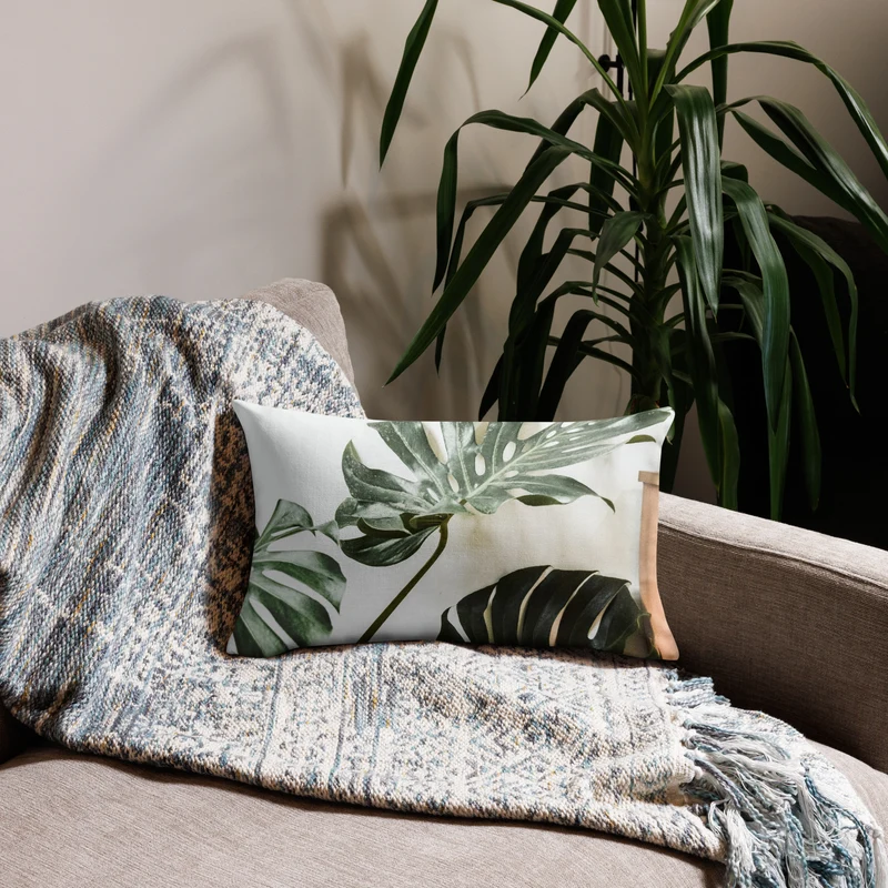 Premium Sofa Kissen Palme