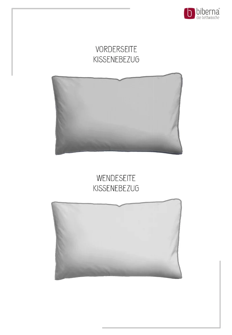 biberna Mako-Satin Kissenbezug 40x80 cm (0615211)