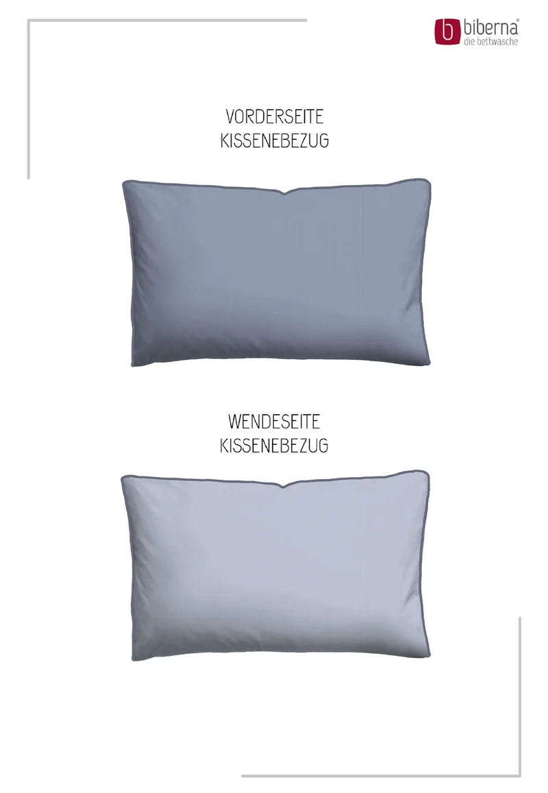 biberna Mako-Satin Kissenbezug 40x80 cm (0615211)