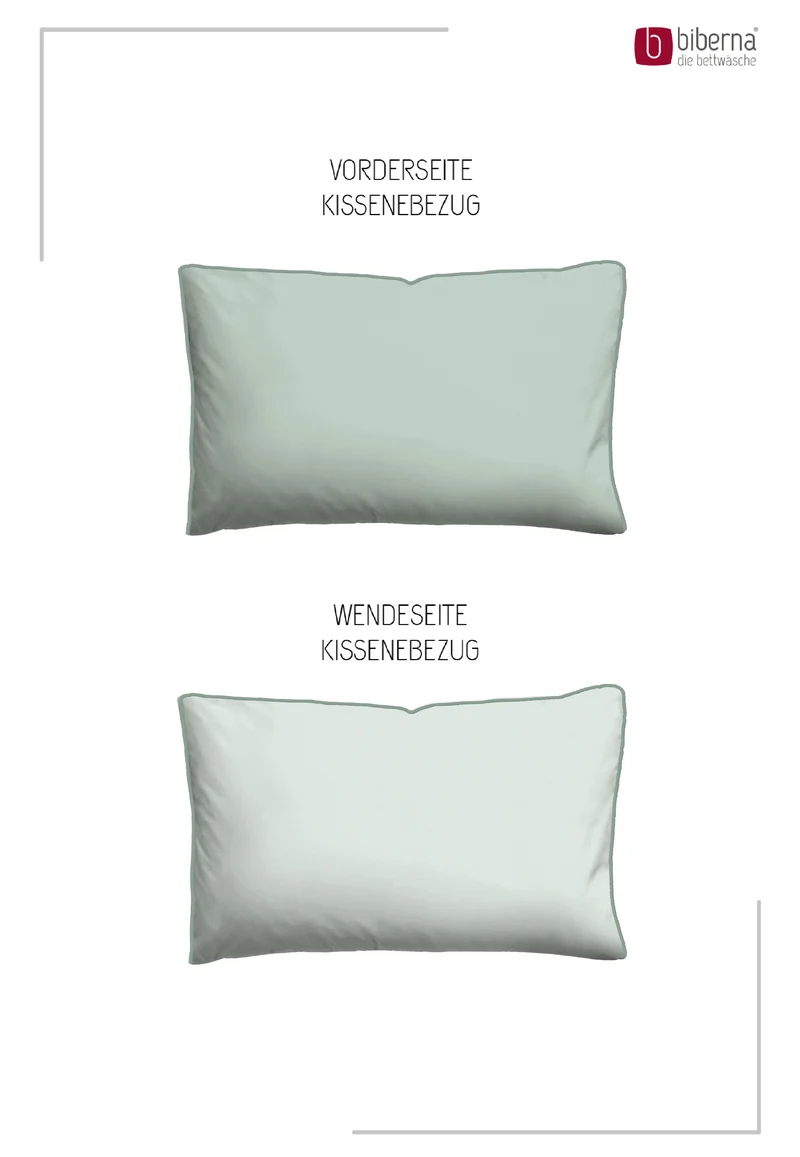 biberna Mako-Satin Kissenbezug 40x80 cm (0615211)