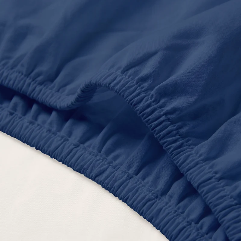 Hoeslaken | Topper | Navy | Katoen dubbel jersey