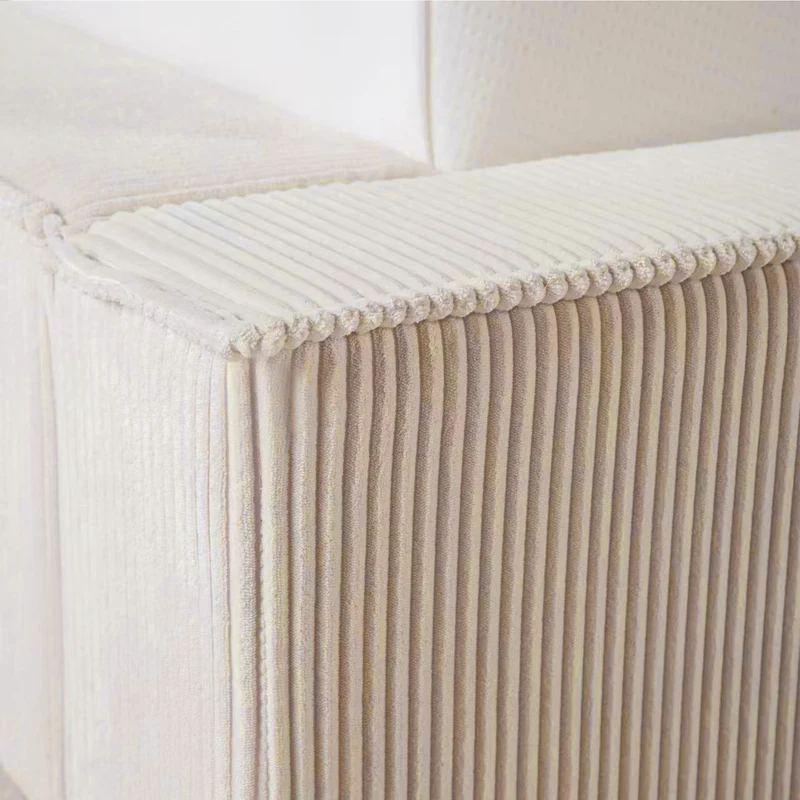 HappyBed Amour Cosy | Rib | Creme | Bed