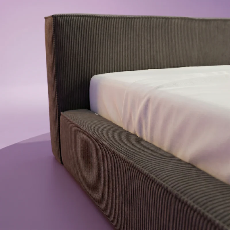 HappyBed Amour Cosy | Rib | Antra | Bed