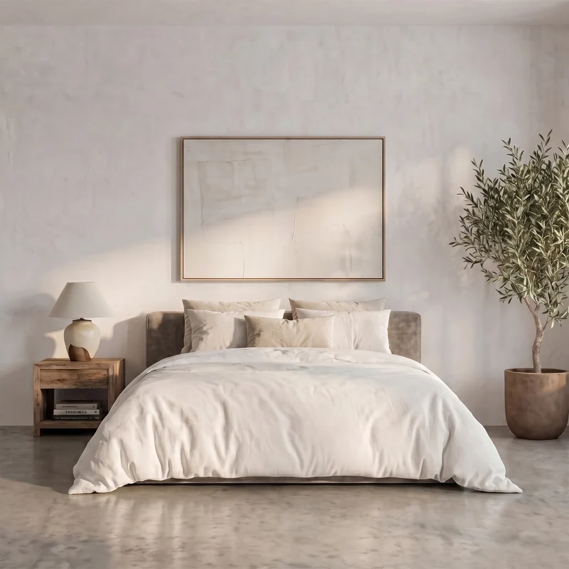 HappyBed Amour Tranquility | Velvet | Taupe | Bed