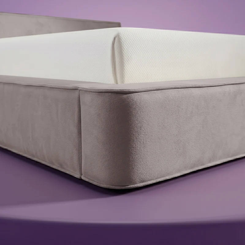 HappyBed Amour Tranquility | Velvet | Taupe | Bed