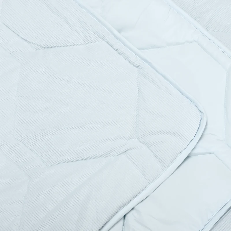 Wasbaar All Season Dekbed | Corduroy | Delicate Blue