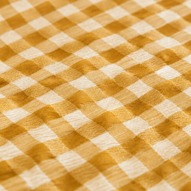 Wasbaar All Season Dekbed | Seersucker | Ochre