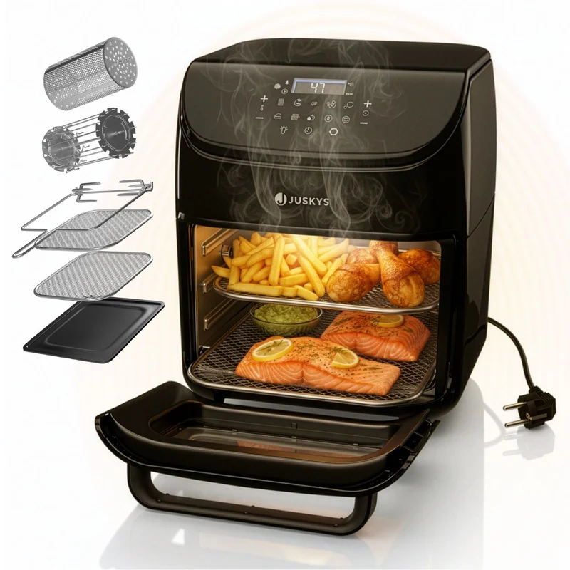 Heißluftfritteuse 12L mit 10 Programmen