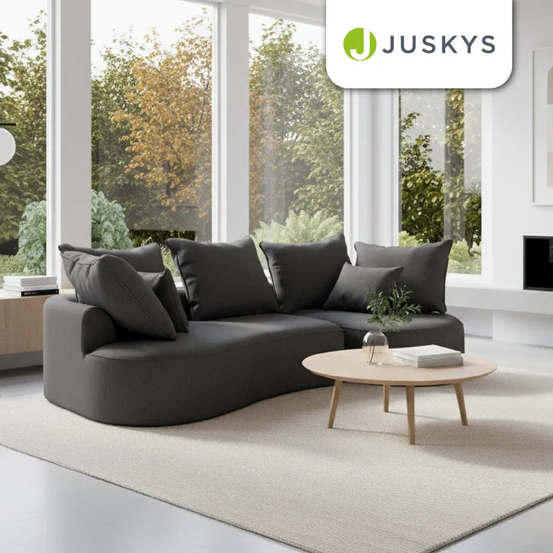 Sofa Tirano mit Ottomane & Dekokissen
