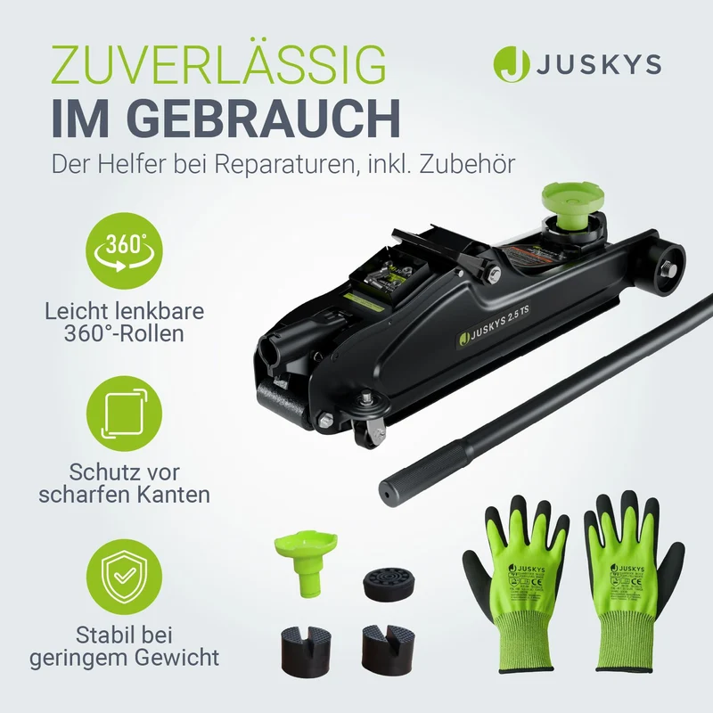 Wagenheber 2,5 t mit Transportbox