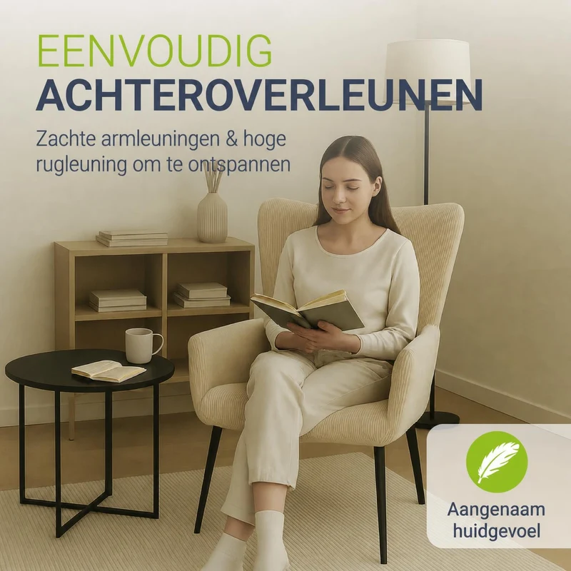 Ohrensessel mit optionalem Hocker Odense
