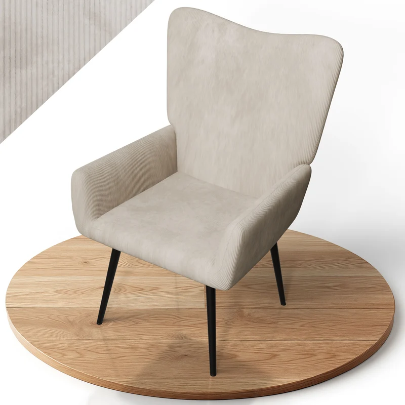 Ohrensessel mit optionalem Hocker Odense