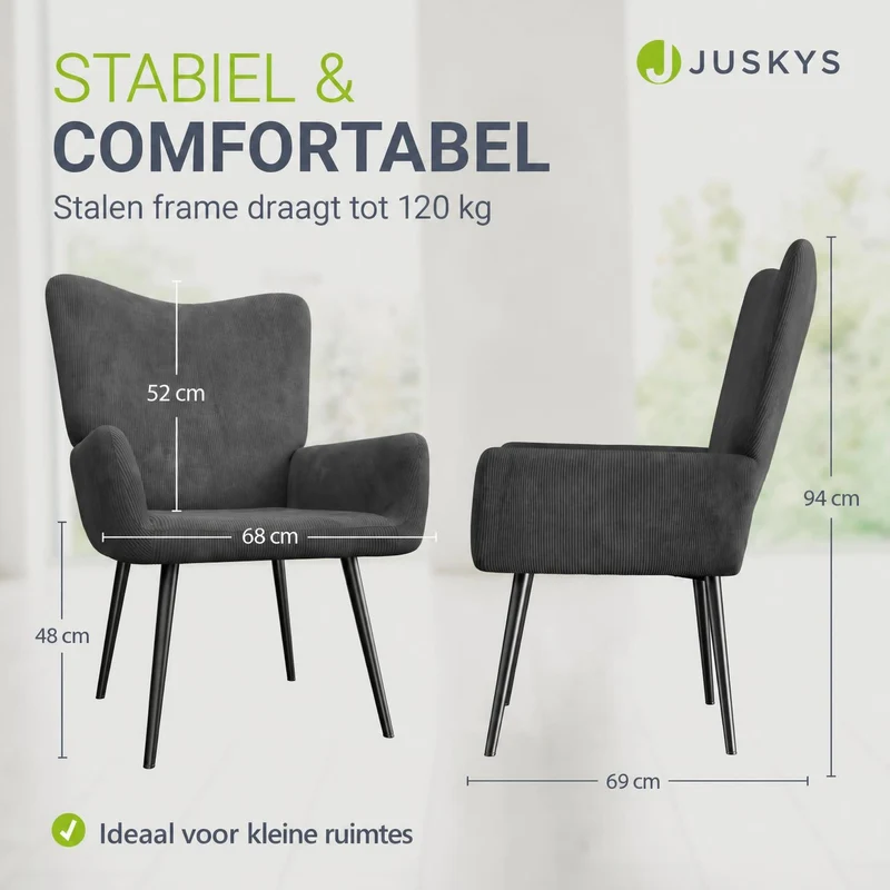 Ohrensessel mit optionalem Hocker Odense