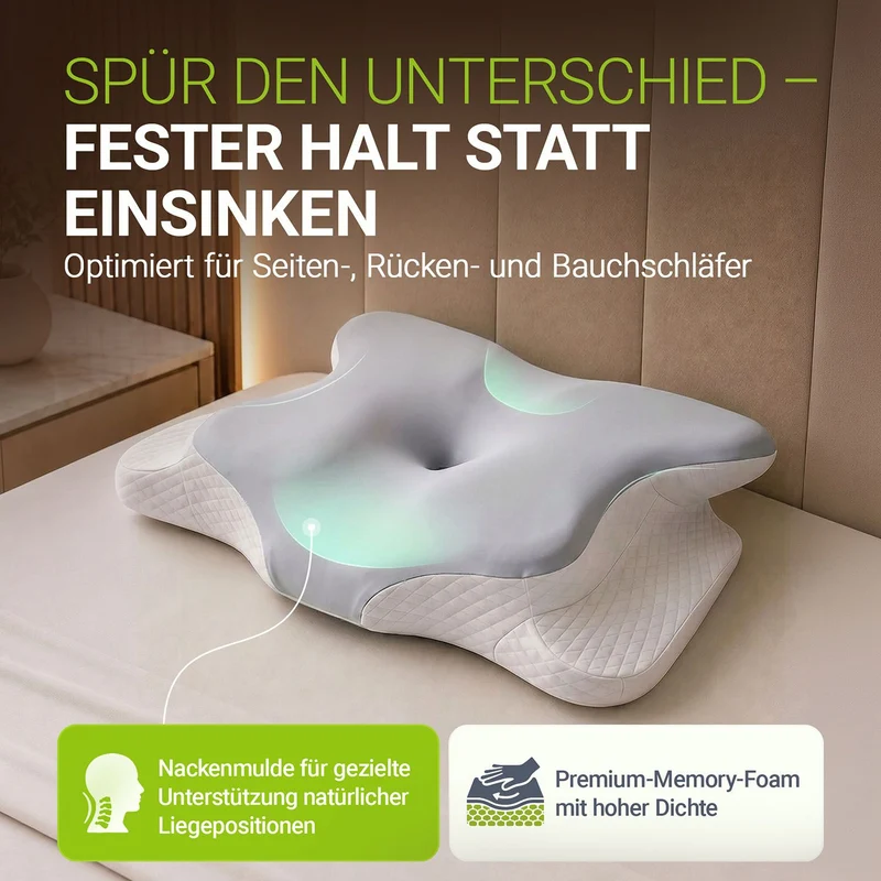 Nackenkissen orthopädisch aus Memory Foam