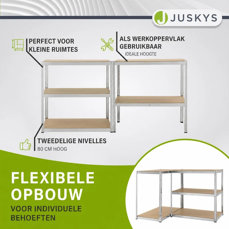Lagerregal Basic 2er bis 8er Set 180 x 90 x 40 cm