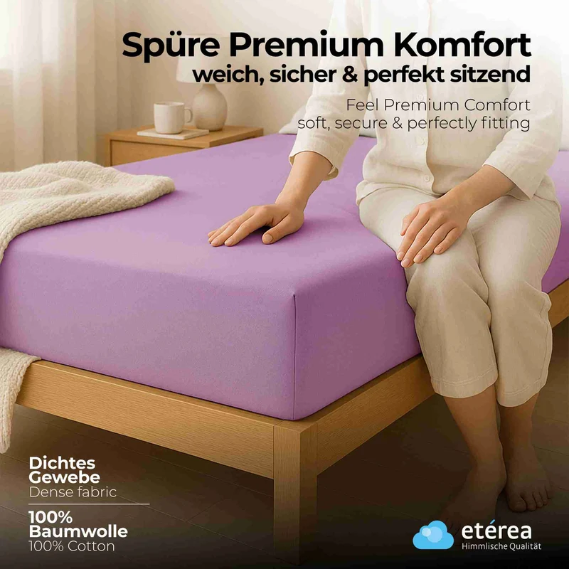 VBD-1 etérea Comfort Jersey Spannbettlaken
