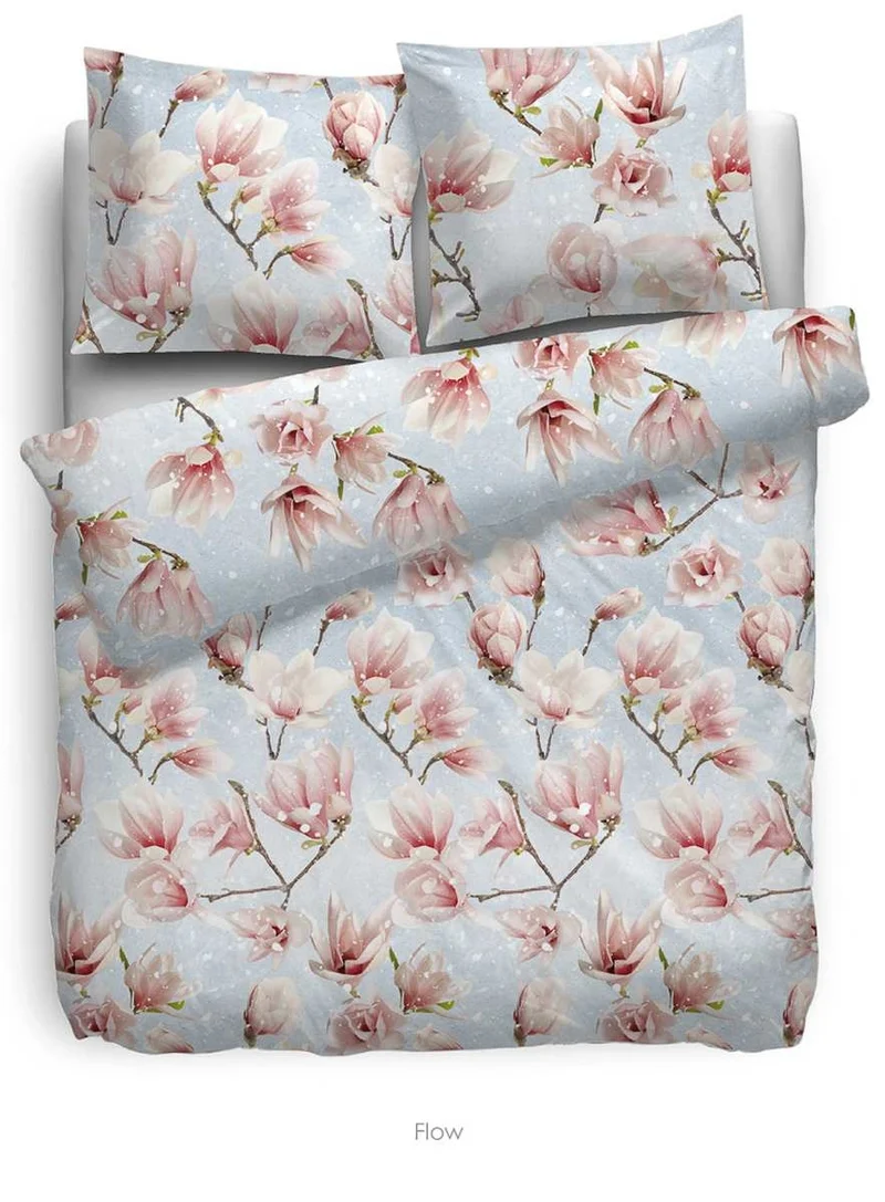 HnL Winter Biber Bettwäsche Maddy Blumen Muster Multi