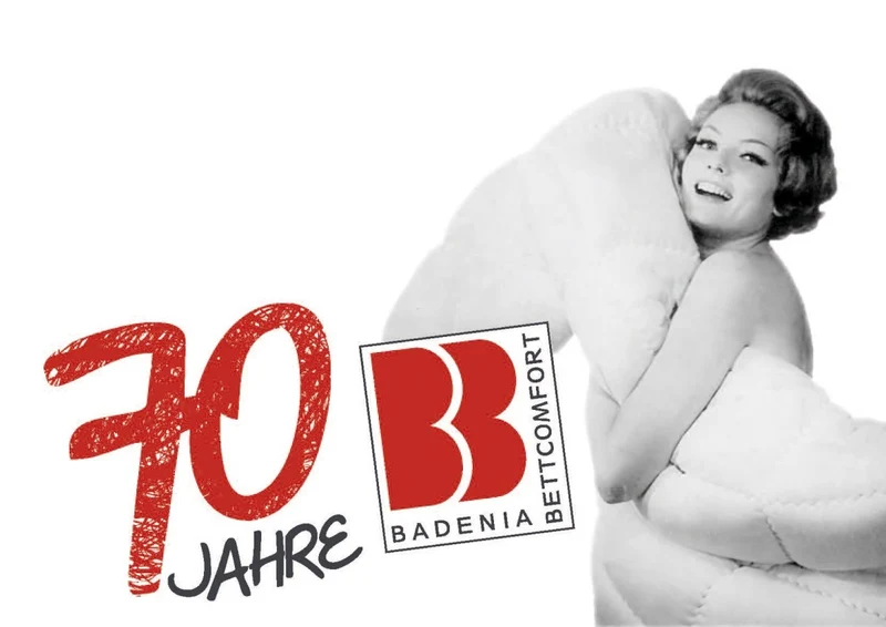Badenia 70 Jahre Baumwoll-Satin Kopfkissen