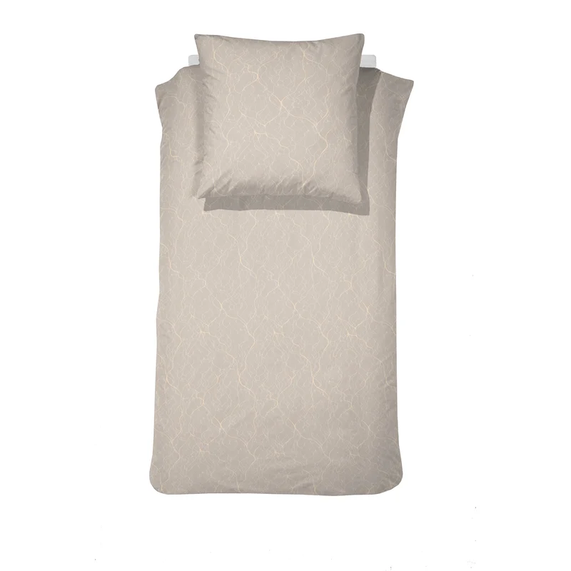 damai Bio Satin Bettwäsche Delta mit Linien 135x200 cm + 80x80 cm