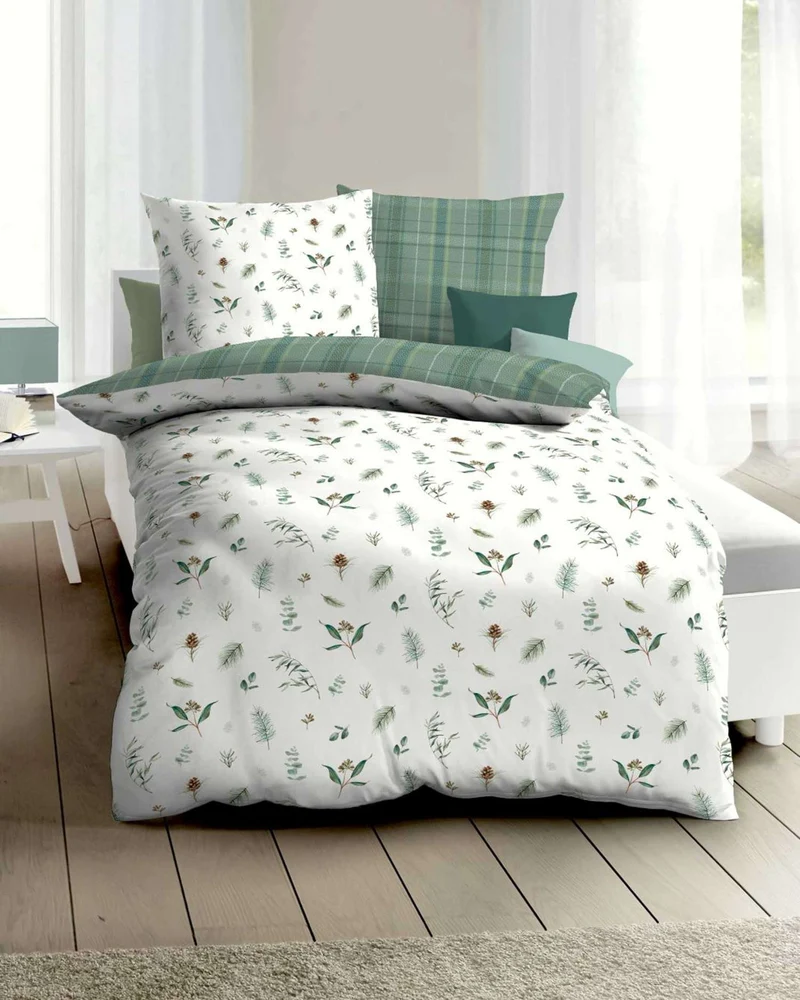 Kaeppel Biber Bettwäsche Winter Greens
