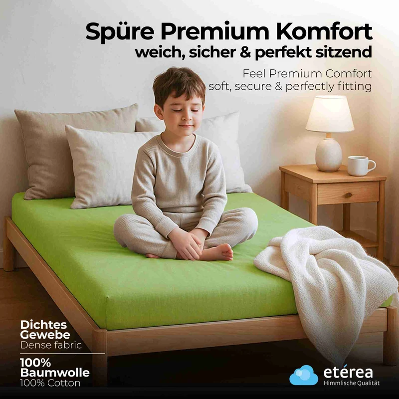 2x etérea Comfort Jersey Spannbettlaken - Größen Exakt