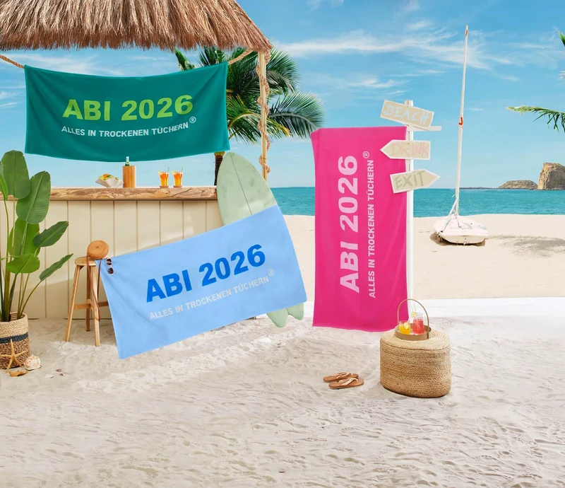ABI 2026 Handtuch - in verschiedenen Farben