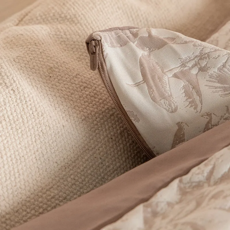Kussenslopen | Jacquard | Brown | Set van 2