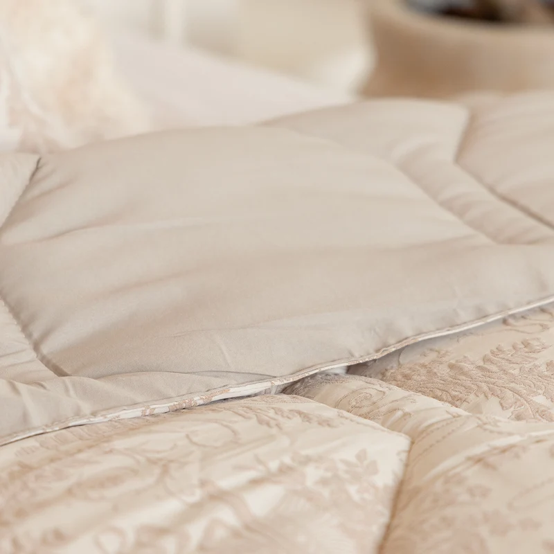 Wasbaar All Season Dekbed | Jacquard | Taupe