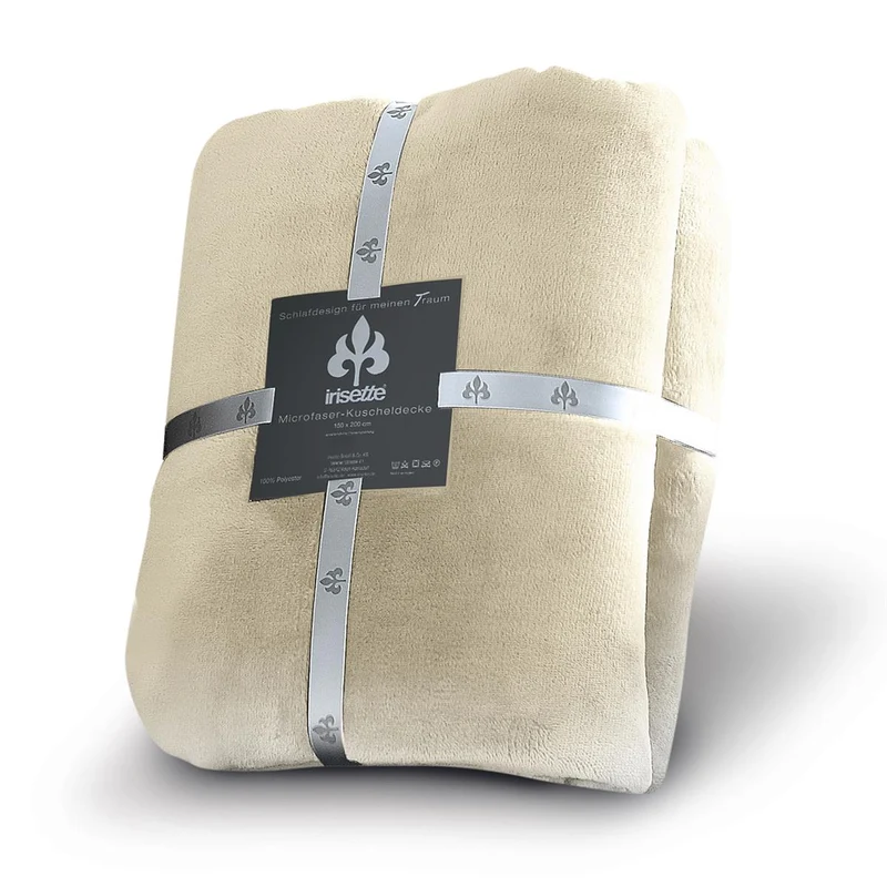 Irisette Wohndecke Flausch Kuscheldecke Relax 8900-84 Sand 150x200