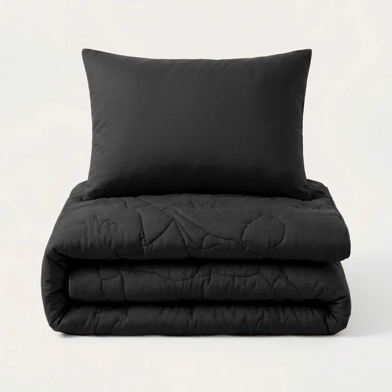 Wasbaar Kids All Season Dekbed | Voetbal Schaar | Black | Met Kussensloop