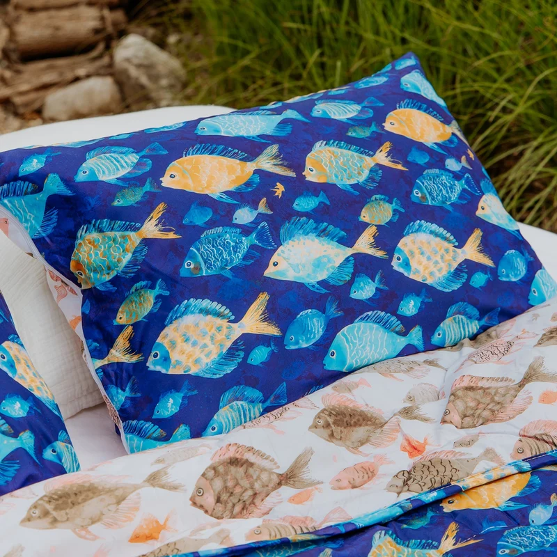 Kussenslopen | A Fish Named Fred & HappyBed | Fish | Set van 2