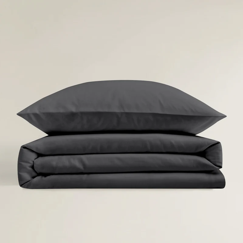Bettwäsche Bierbaum Mako Satin 3899-12 grafit unifarben