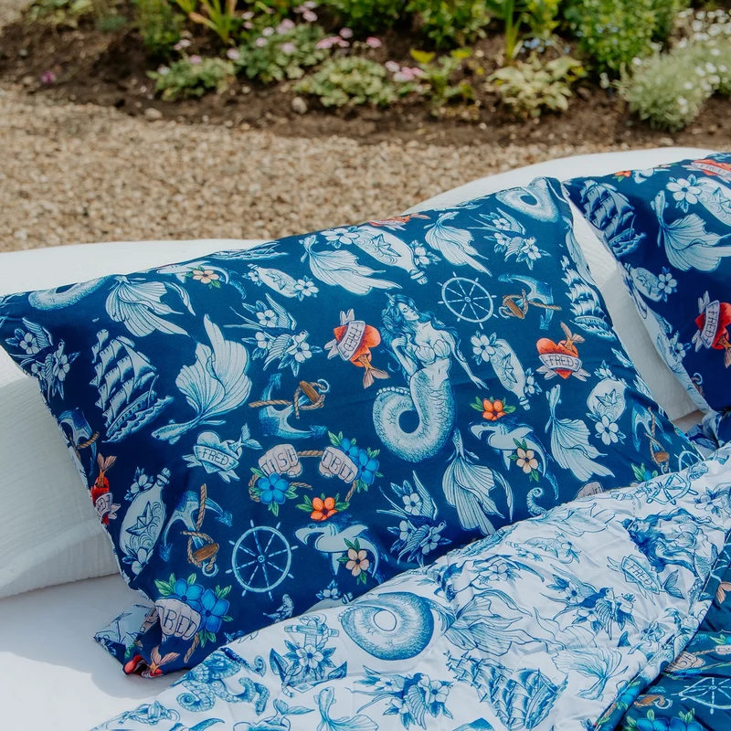 Kussenslopen | A Fish Named Fred & HappyBed | Sea Paradise | Set van 2