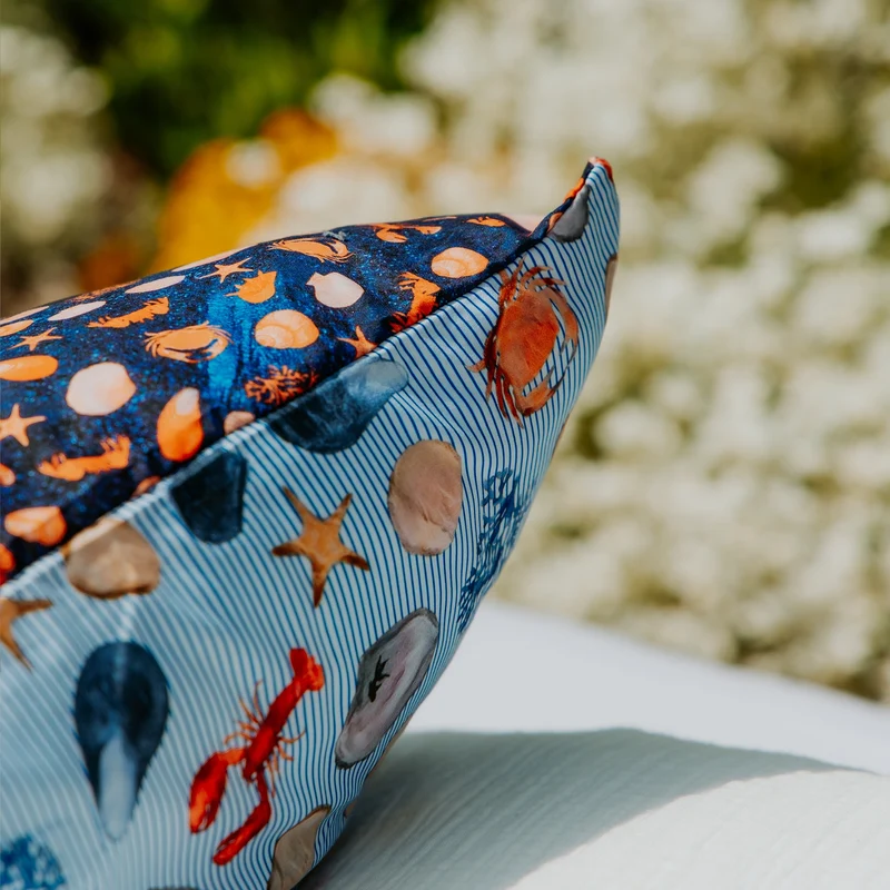 Kussenslopen | A Fish Named Fred & HappyBed | Seashore | Set van 2