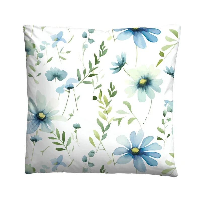 Bettwäsche Seersucker Mehrfarbig mit Blumenmuster 135 x 200 cm