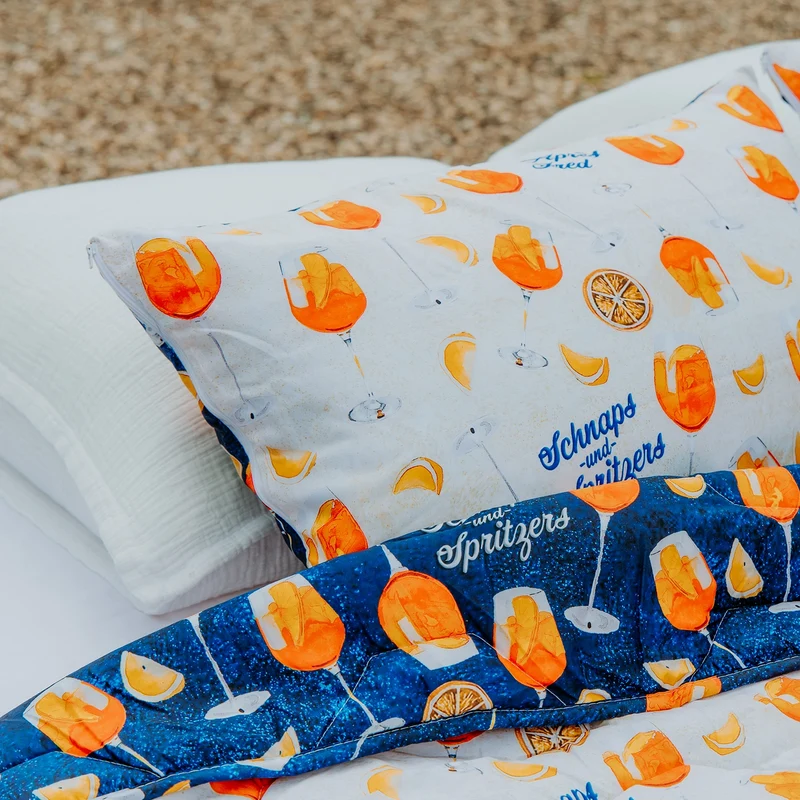 Kussenslopen | A Fish Named Fred & HappyBed | Aperol Spritz | Set van 2