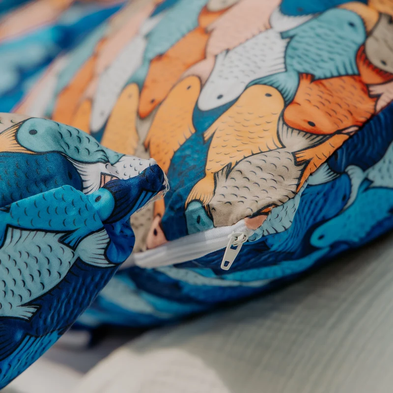 Kussenslopen | A Fish Named Fred & HappyBed | 3D Fish | Set van 2