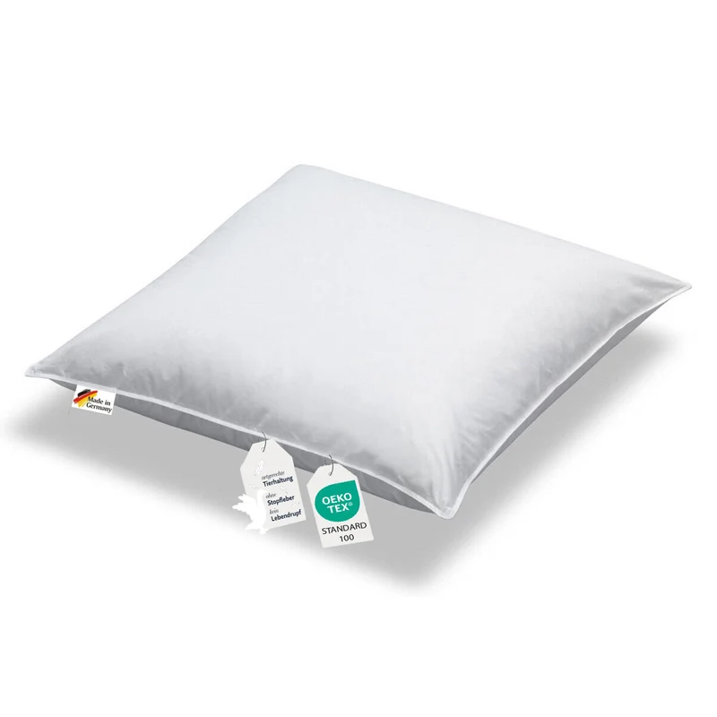 Kopfkissen Daunenkissen sibirische Daunen 500g weich 80x80 100% natur