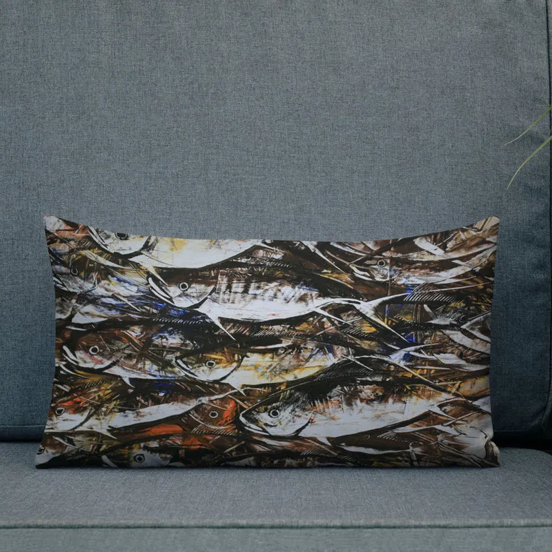 Premium Sofa Kissen Fische