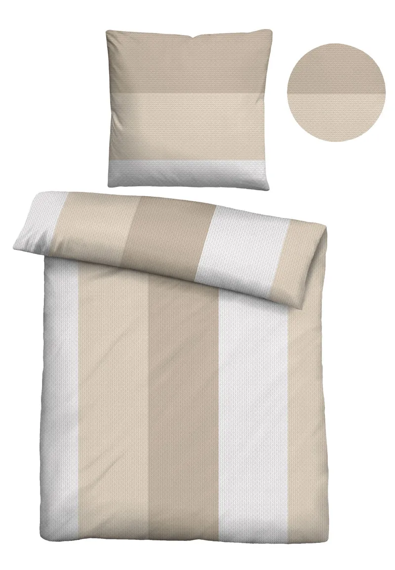 Castell Baumwoll Satin Bettwäsche – Taupe (0601102)