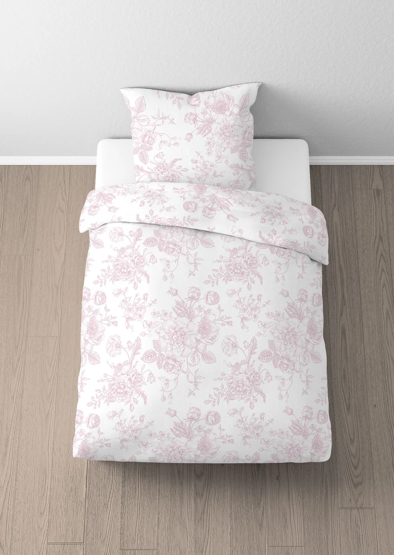 Castell Baumwoll Satin Bettwäsche – Rose (0601101)