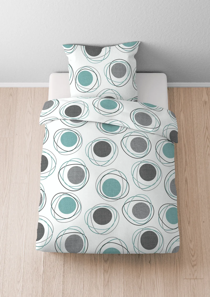 Castell Polycotton Renforce Bettwäsche – Silber/Grau (0460126)