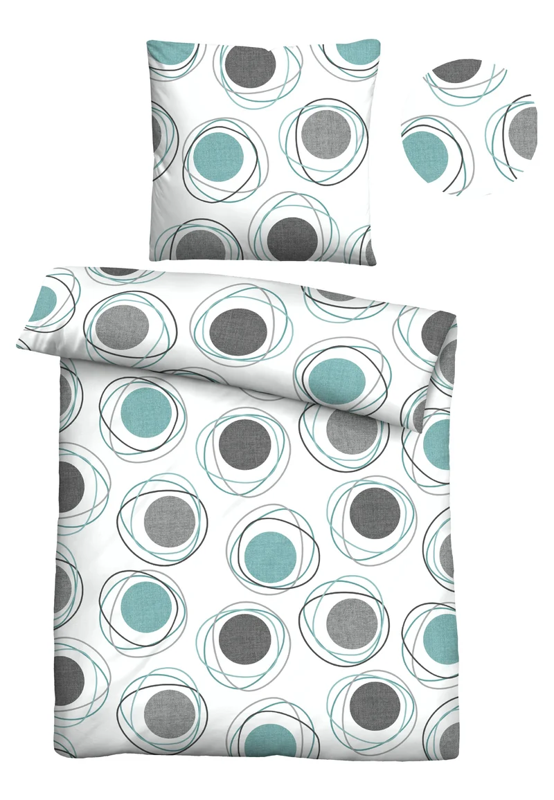Castell Polycotton Renforce Bettwäsche – Silber/Grau (0460126)