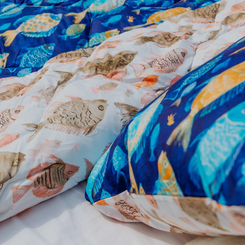 Wasbaar All Season Dekbed | A Fish Named Fred & HappyBed | Fish