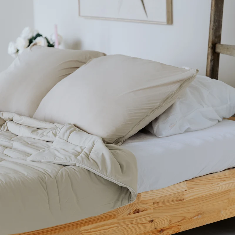 Wasbaar Zomerdekbed | Cooling IceSilk™ | Taupe