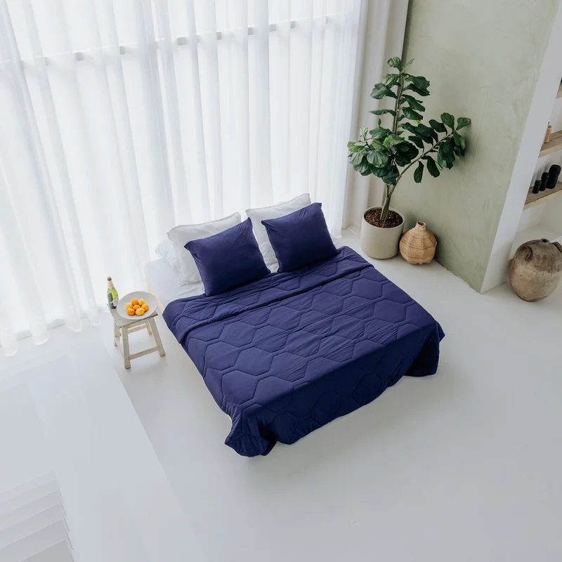 Wasbaar Zomerdekbed | Cooling IceSilk™ | Navy