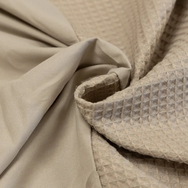Kussenslopen | Wafel | Taupe | Set van 2
